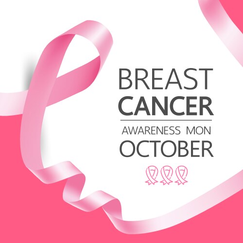 Breast cancer awareness ribbons vector image