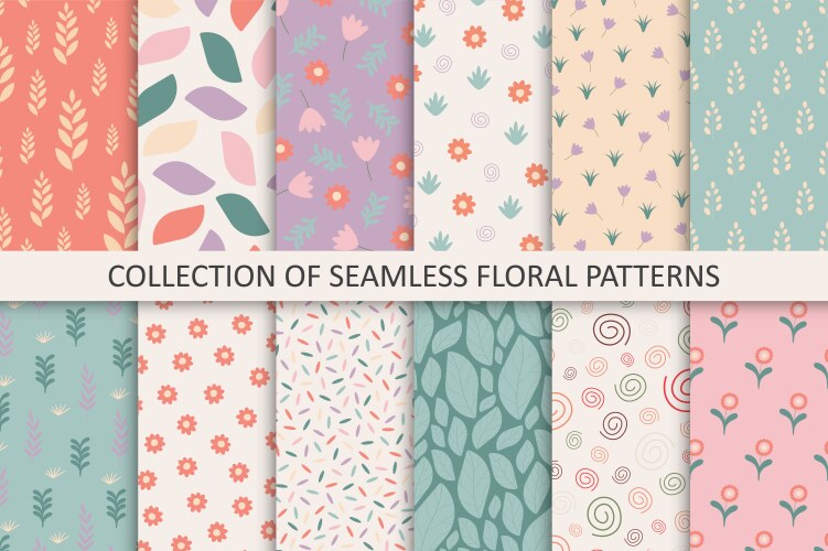 Seamless wallpaper patterns Royalty Free Vector Image