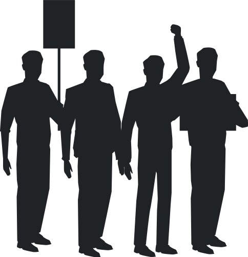 Public Protest & Demonstration Vector Image