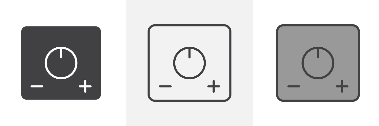 Dimmer Switch Icon (61483849) – Royalty-Free Vector | VectorStock