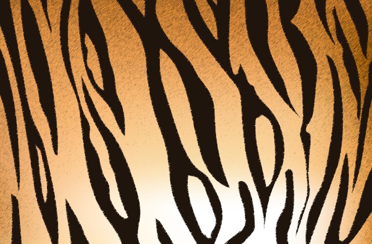 Seamless pattern black tiger print Royalty Free Vector Image
