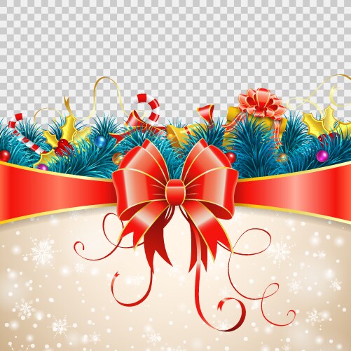 Christmas frame with fir branches Royalty Free Vector Image