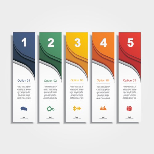Infographic report template layout Royalty Free Vector Image