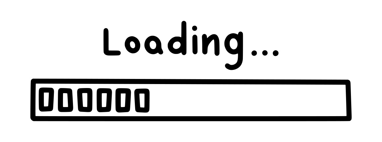 Loading status and progress bar vector image