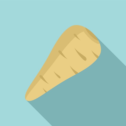 Spice parsnip icon flat style vektorbild