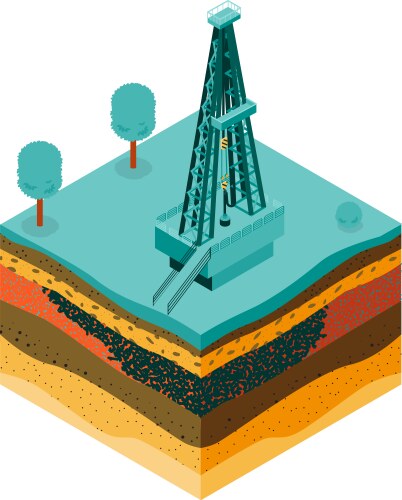 Oil and petrol industry infographics Royalty Free Vector