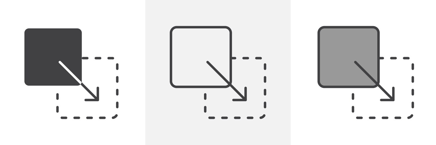 Drag and Drop Icon - UI Element vector image