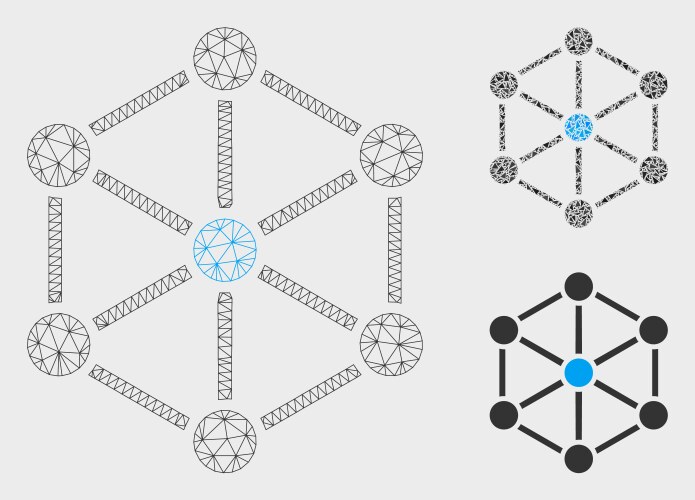 Structure mesh network model and triangle vector image