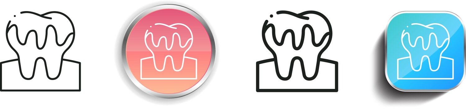 Calculus icon thin linear regular and button vektorbild