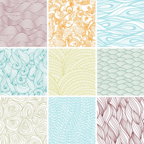 Retro Geometric Patterns Royalty Free Vector Image