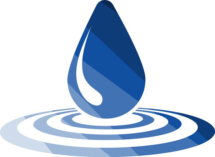 Water drop icon vector image