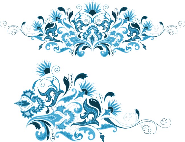 Floral design elements Royalty Free Vector Image