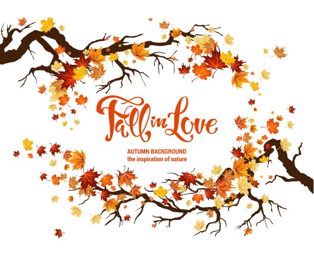 Autumn season leaf fall harvest vegetable poster Vector Image