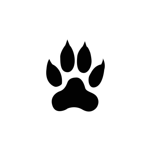 Tiger Footprint Vector Image