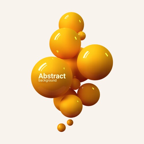 Abstract yellow background vector image