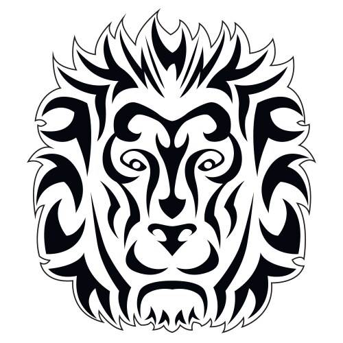 logo with image a lion vector