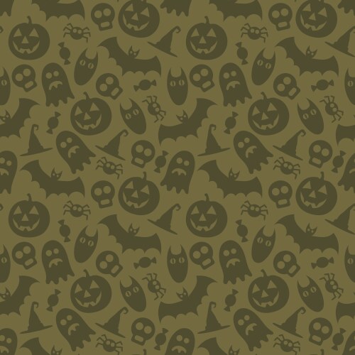 Halloween seamless pattern Royalty Free Vector Image