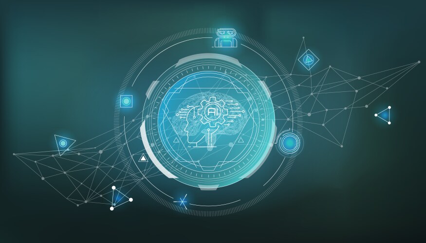 Infographics About Artificial Intelligence Vector Image