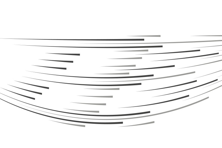 Isolated speed lines the effect of movement vector image