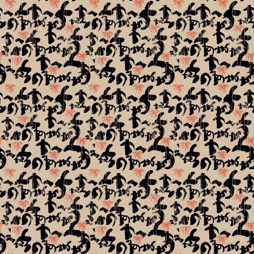 Colored seamless blobs drops pattern for textile vector image