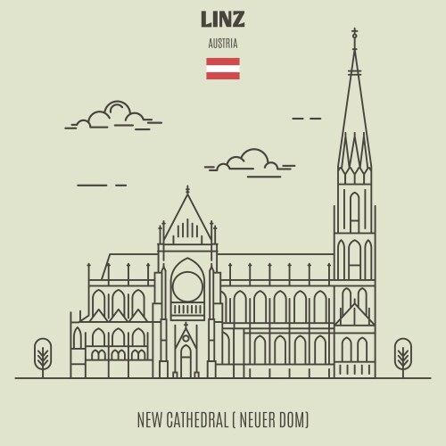 Eisenstadt cities and towns in austria Royalty Free Vector