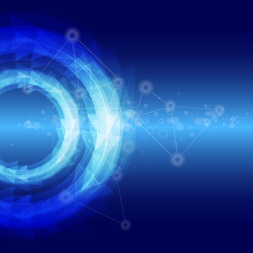 Circle blue abstract background Royalty Free Vector Image