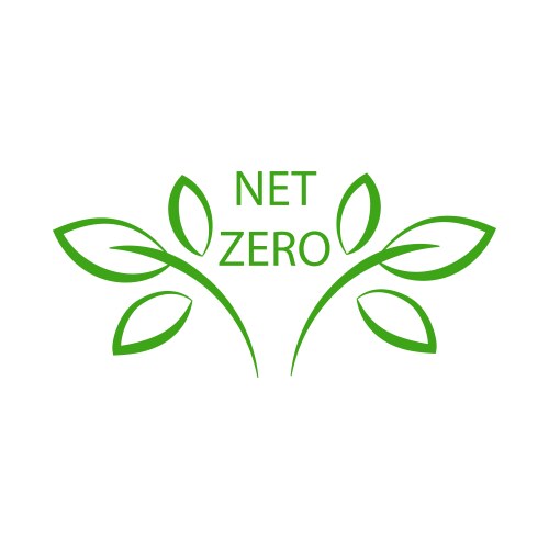 Net zero carbon neutral label icon – Royalty-Free Vector | VectorStock
