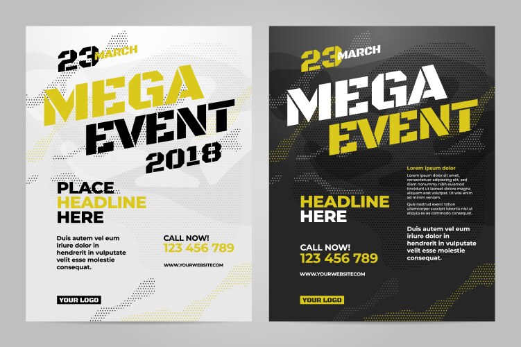 Layout design template for sport vector image