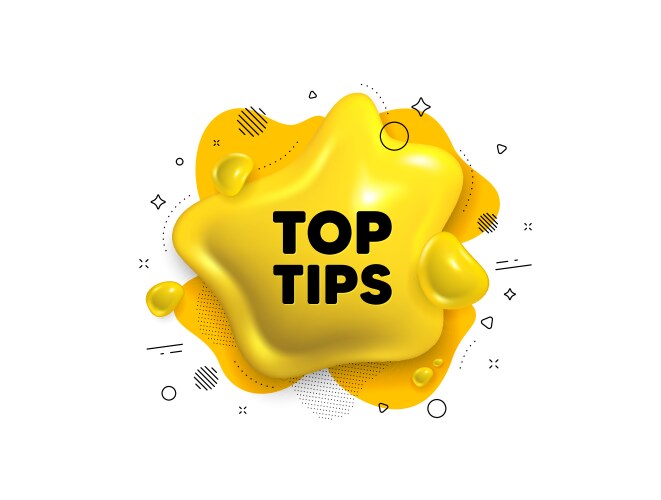 Top tips symbol education faq sign neumorphic Vector Image