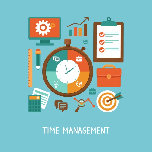 Business management concept Royalty Free Vector Image