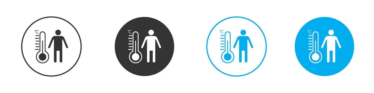 Body temperature icon Vector Images & Graphics for Commercial Use ...