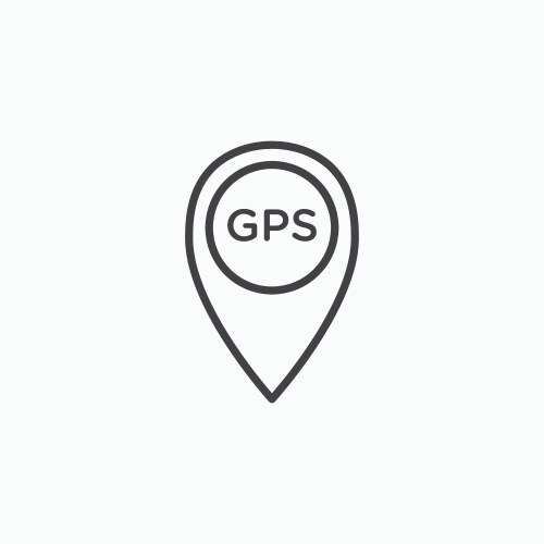 Gps icon set Royalty Free Vector Image - VectorStock