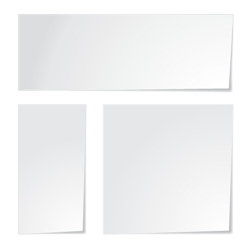 Empty sheet of paper template Royalty Free Vector Image