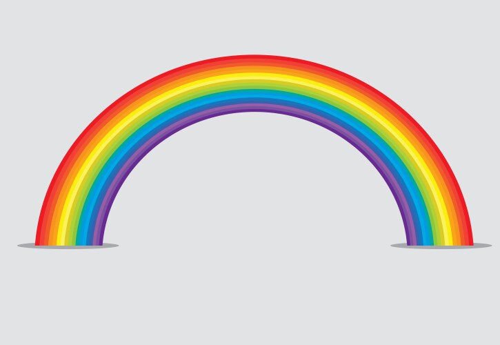 Colorful rainbow Royalty Free Vector Image - VectorStock