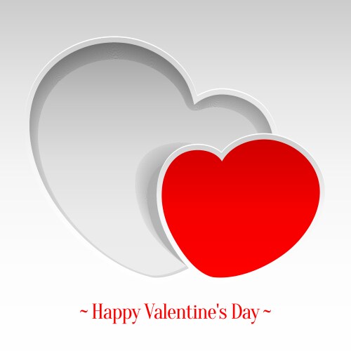 Two connected lovers of heart Royalty Free Vector Image