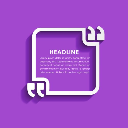 Quote Stickers in Speech Bubbles vector image