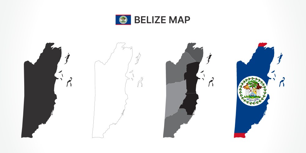 Belize World Map Outline Vector Images (over 190)