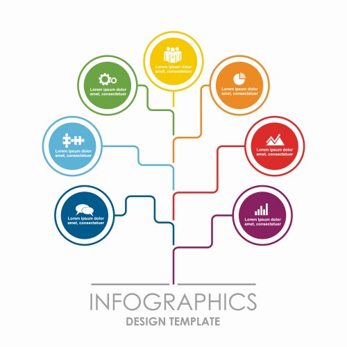 Business circle infographic templatecan be used Vector Image