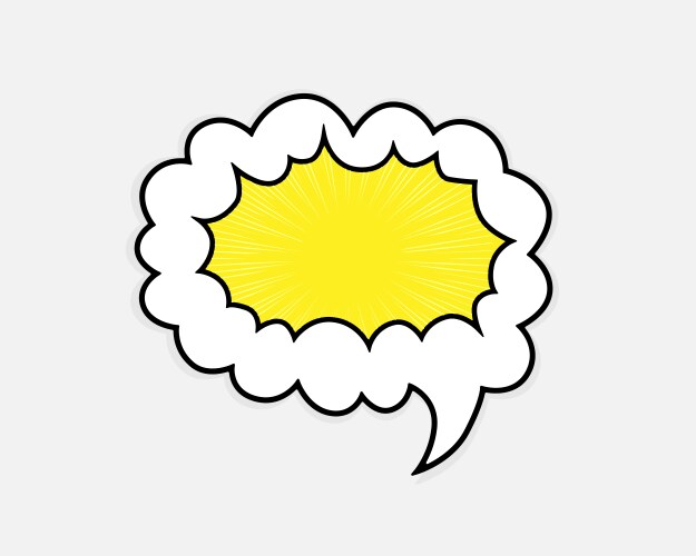 Boom Comic Speech Bubble Pop Art Background Vector Image