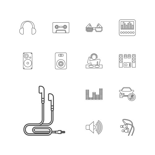 13 stereo icons (36997000) – Free Vector | VectorStock