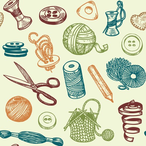 Tools instruments seamless pattern Royalty Free Vector Image