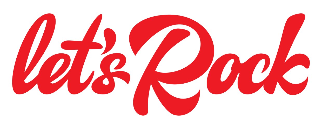 Calligraphic lettering rock and roll in a frame Vector Image