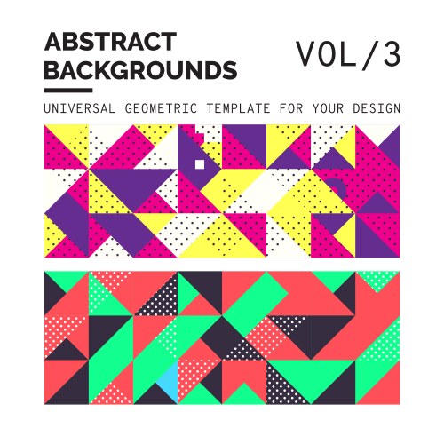 Geometric pattern abstract color design Royalty Free Vector