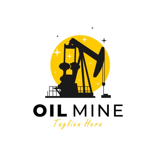 Petroleum mine logo Vector Image