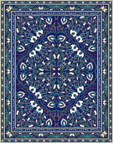 Colorful template for carpet Royalty Free Vector Image
