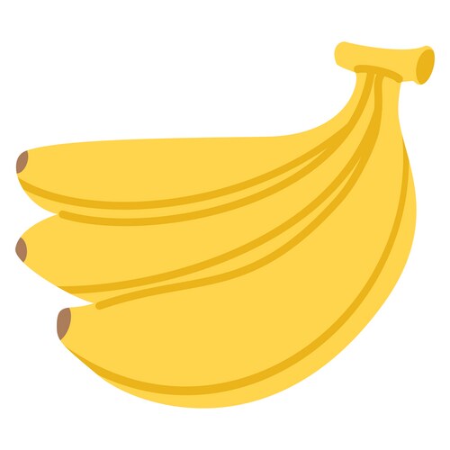 Banana Fruit Flat Style Vector Image