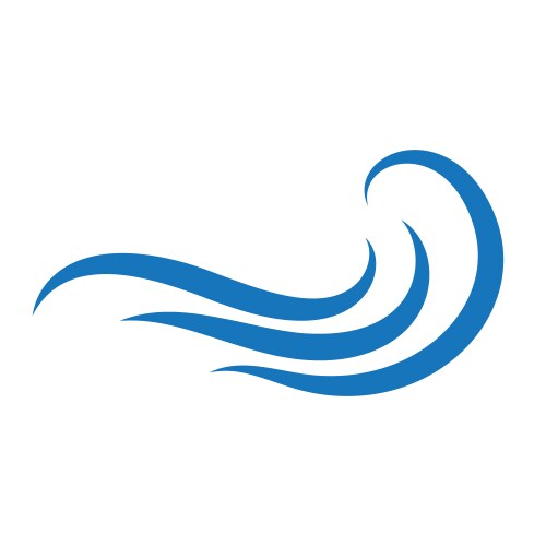 Water wave ocean logo Royalty Free Vector Image