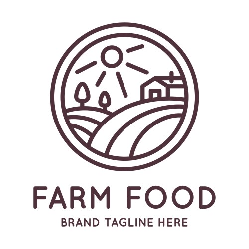 farm food logo vector