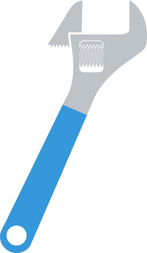 Adjustable wrench icon Royalty Free Vector Image