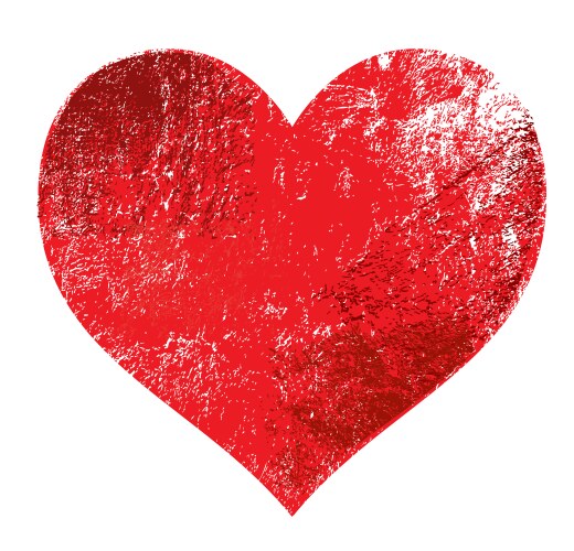 Red brush heart Royalty Free Vector Image - VectorStock